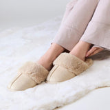 Totes toasties® Ladies Velour Mule Slippers In Natural