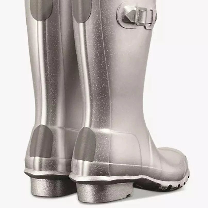 Hunter Big Kids (5-11 Years) Cosmic Wellington Boots Silver
