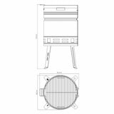 Tramontina Beer Barrel Grill