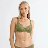 Triumph Amourette Wired bra in Olive gold