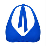 Triumph Mix & Match Summer PU Plunge SD Bikini Top In Racing Blue