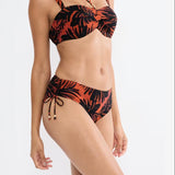 Triumph Summer Palm Midi Bikini Bottoms In Brown Combo