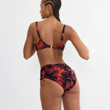 Triumph Summer Palm Minimizer Bikini Top In Brown Combo