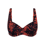 Triumph Summer Palm Minimizer Bikini Top In Brown Combo