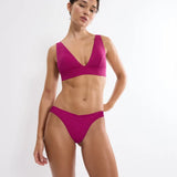 Triumph Summer Sunset Brazilian Bikini Bottoms In Raspberry Juice