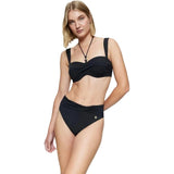 Triumph Summer Twist High Waist Brief Bikini Bottom In Black