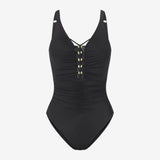 Triumph Summer Twist Swimsuit With Padded Cups In Black