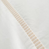 Bianca Fine Linens Contrast Trim Single Duvet Set In Natural