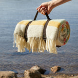 Tweedmill Polo Picnic Rug Illusion Stripe Spring 145x183cm