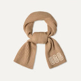 UGG Chunky Crafted Rib Scarf In White Pepper