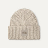 UGG Chunky Rib Beanie In Light Grey