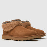 UGG Classic Ultra Mini Maxi Curly Boot In Chestnut