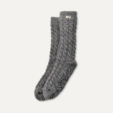 UGG Elowyn Cable Knit Fleece Lined Sock In Charcoal Heather Confetti