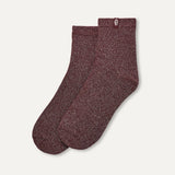 UGG Lavinia Shimmer Quarter Sock In Wild Grape