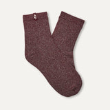 UGG Lavinia Shimmer Quarter Sock In Wild Grape
