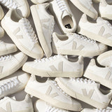 VEJA Campo ChromeFree Leather Trainers In White Natural