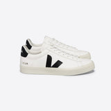 VEJA Campo Chromefree Leather In White Black