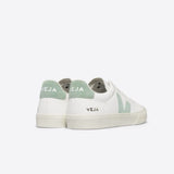 VEJA Campo Chromefree Leather In White Matcha