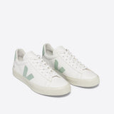 VEJA Campo Chromefree Leather In White Matcha