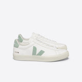 VEJA Campo Chromefree Leather In White Matcha