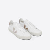 VEJA Campo Chromefree Leather In White Platine