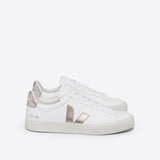 VEJA Campo Chromefree Leather In White Platine
