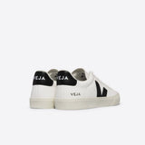 VEJA Campo Leather Trainer In White/Black
