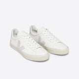VEJA Campo Leather Trainer in White/Natural Suede