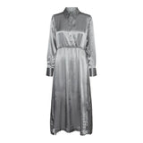 Vera Moda AWARE Vmmichaela Long sleeves 7/8 Shirt Dress Vma in Sharskin