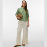 Vero Moda AWARE AWRYDER Fabiana Shirt In Basil
