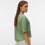 Vero Moda AWARE AWRYDER Fabiana Shirt In Basil