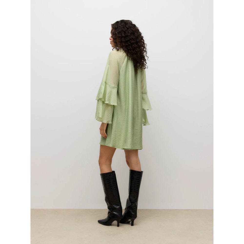 Vero Moda AWARE AWVALORA Short Dress In Green Vero Moda AWARE AWVALORA Short Dress In Green