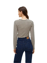 Vero Moda AWARE Vmfiona Long sleeves O-neck Top Vma in Grey / Birch