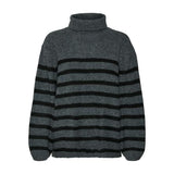 Vero Moda AWARE Vmmarwa Long sleeves Roll Neck Knit Vma in Grey / Dark Grey Melange