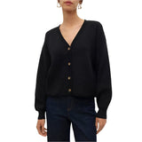 Vera Moda VMGOLD Knit Cardigan In Black