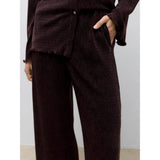 Vero Moda Awuta High Waist Trousers In Chocolate