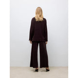 Vero Moda Awuta High Waist Trousers In Chocolate