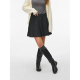 Vero Moda Awuthalia Mid Waist Short Skirt In Dark Grey