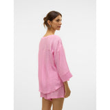 Vero Moda MVIRA 3/4 SHIRT WVN In Bonbon