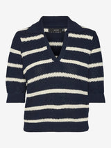 Vero Moda VMAMAZING Pullover in Navy