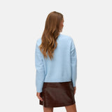 Vero Moda VMBESTI Knitted Pullover Blue