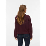 Vero Moda Vmbesti Knitted Pullover In Purple