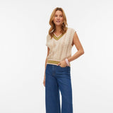 Vero Moda VMCONSTANCE SL V-Neck Vest In Birch