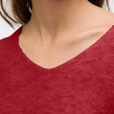 Vero Moda VMCREWLEFILE Pullover In Red