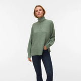 Vero Moda Vmdoffy Knitted Pullover In Laurel Wreath