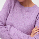 Vero Moda VMDOFFY Knitted Pullover In Royal Lilac