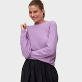 Vero Moda VMDOFFY Knitted Pullover In Royal Lilac