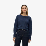 Vero Moda VMDOFFY O-neck Blouse In Navy