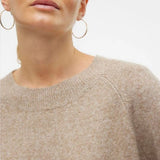 Vero Moda VMDOFFY Pullover In Sepia Tint
