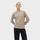 Vero Moda VMDOFFY Pullover In Sepia Tint